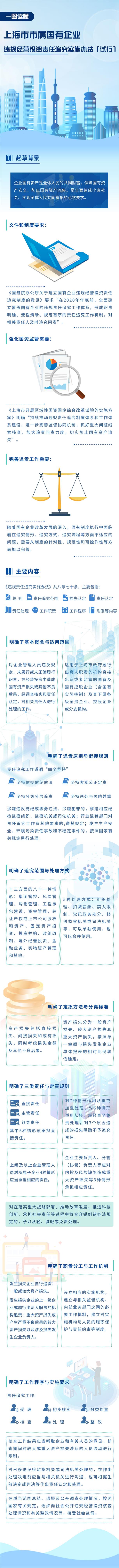 一图读懂《上海市市属国有企业违规经营投资责任追究实施办法（试行）》