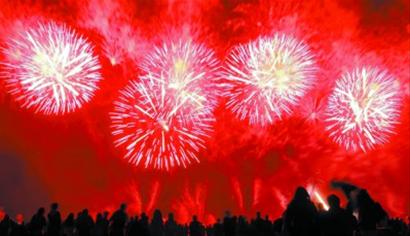 音乐烟花绚丽绽放