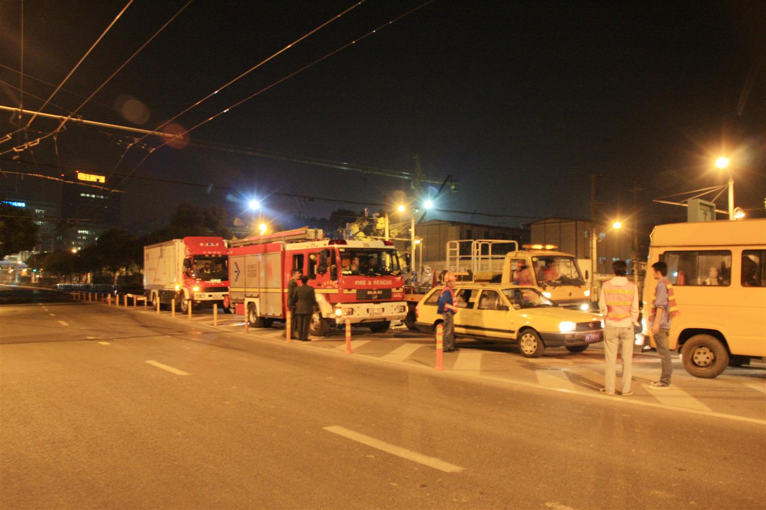 大连路隧道消防喷淋测试圆满完成