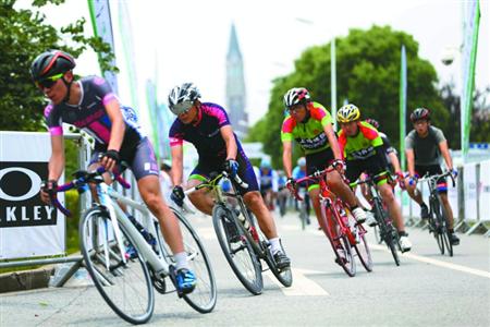 自行车大赛走进松江大学城 上海20余所高校成