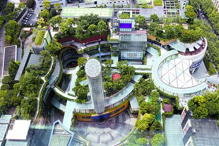 花园式商场亮相金虹桥