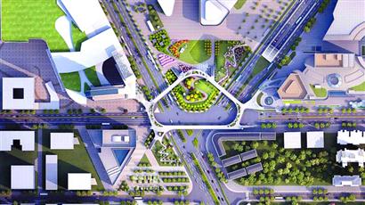 新江湾城将建巨型“钻石连廊” 与周边商业建筑无缝对
