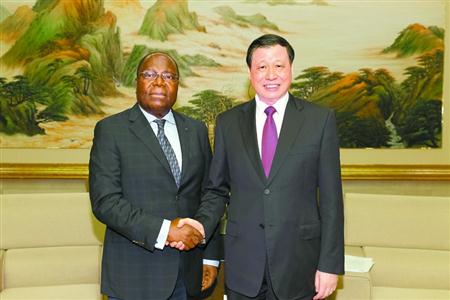 应勇会见刚果（布）总理穆安巴