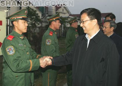 韩正考察位于江苏盐城大丰地区上海三大农场并