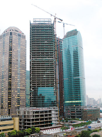 35层高楼成功 长高 10层 上海建工又创中国当代