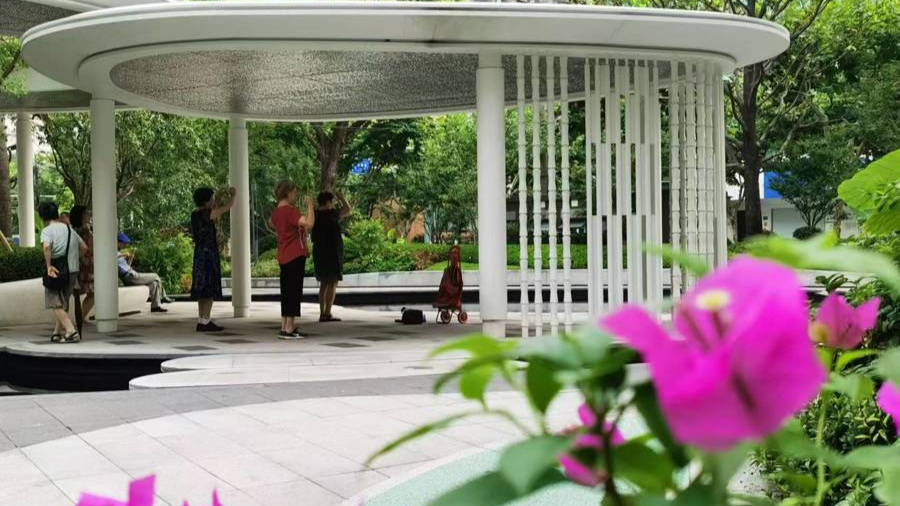 昌平路溪梦园,美好的环境吸引周边居民来健身、休憩。.jpg 昌平路溪梦园,美好的环境吸引周边居民来健身、休憩。.jpg