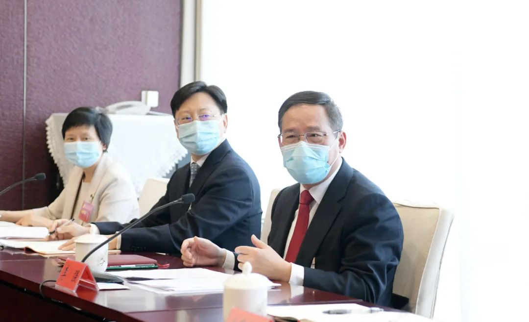 李强参加市级机关系统代表团小组审议，详释市委报告主题