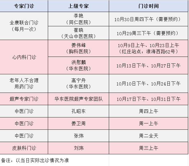 10月专家门诊表来了→1.png