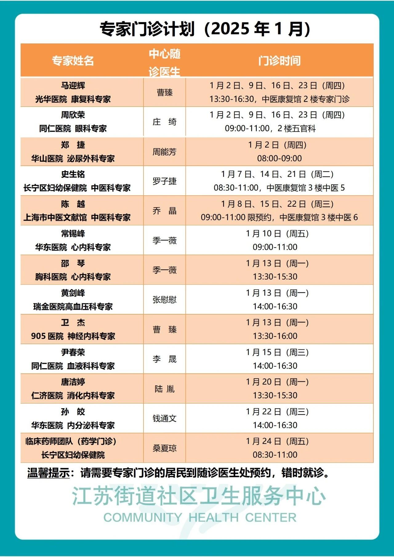 长宁各社区卫生服务中心1月专家门诊表来了→2.jpg