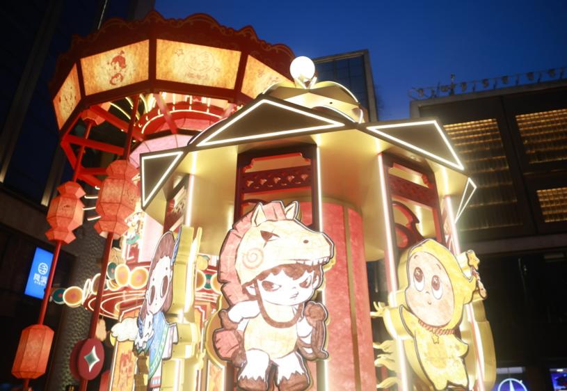 豫园灯会经典年味潮流年味 六大灯区全景点亮