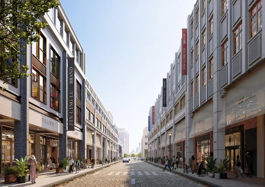 金陵东路更新后效果图。 资料图片.jpeg