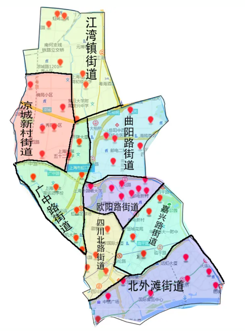 虹口区社区事务受理“虚拟窗口”点位分布.png