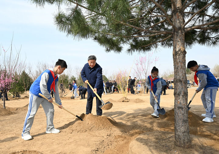 这是习近平同大家一起植树。.jpg