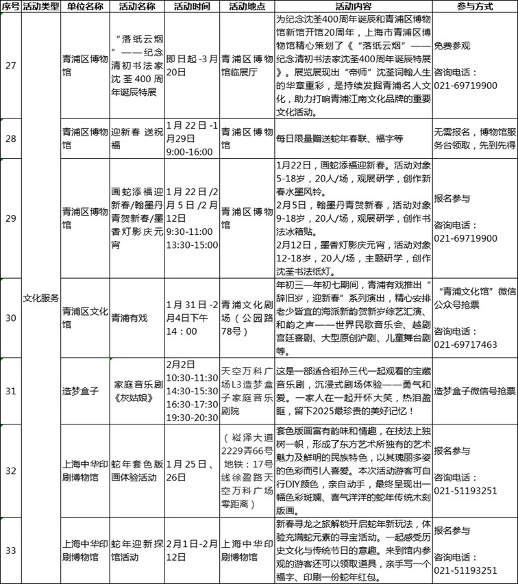 过大年·来青浦丨“蛇”我其谁~青浦近50场新春活动等你“过·来”玩！