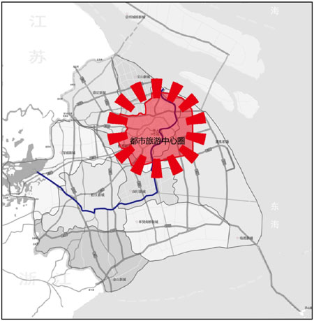 图3都市旅游中心圈