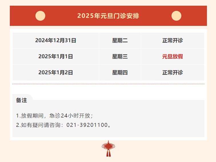 元旦，青浦各大医院门急诊时间安排