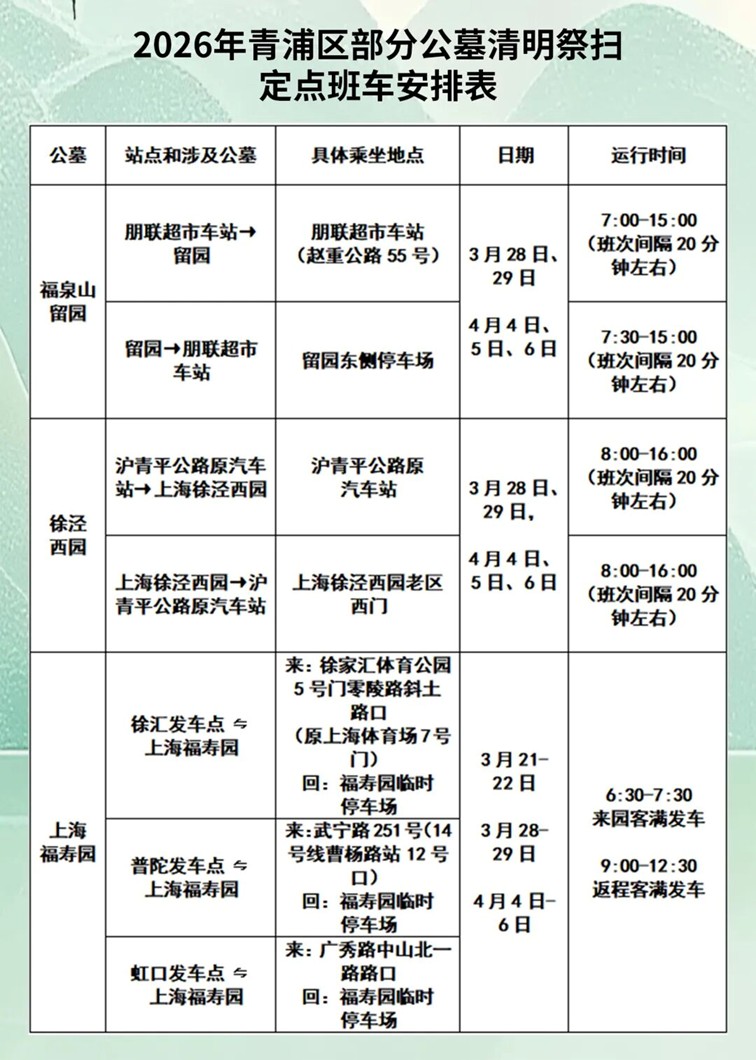 2026清明祭扫“一站式”服务指南，建议收藏备用！