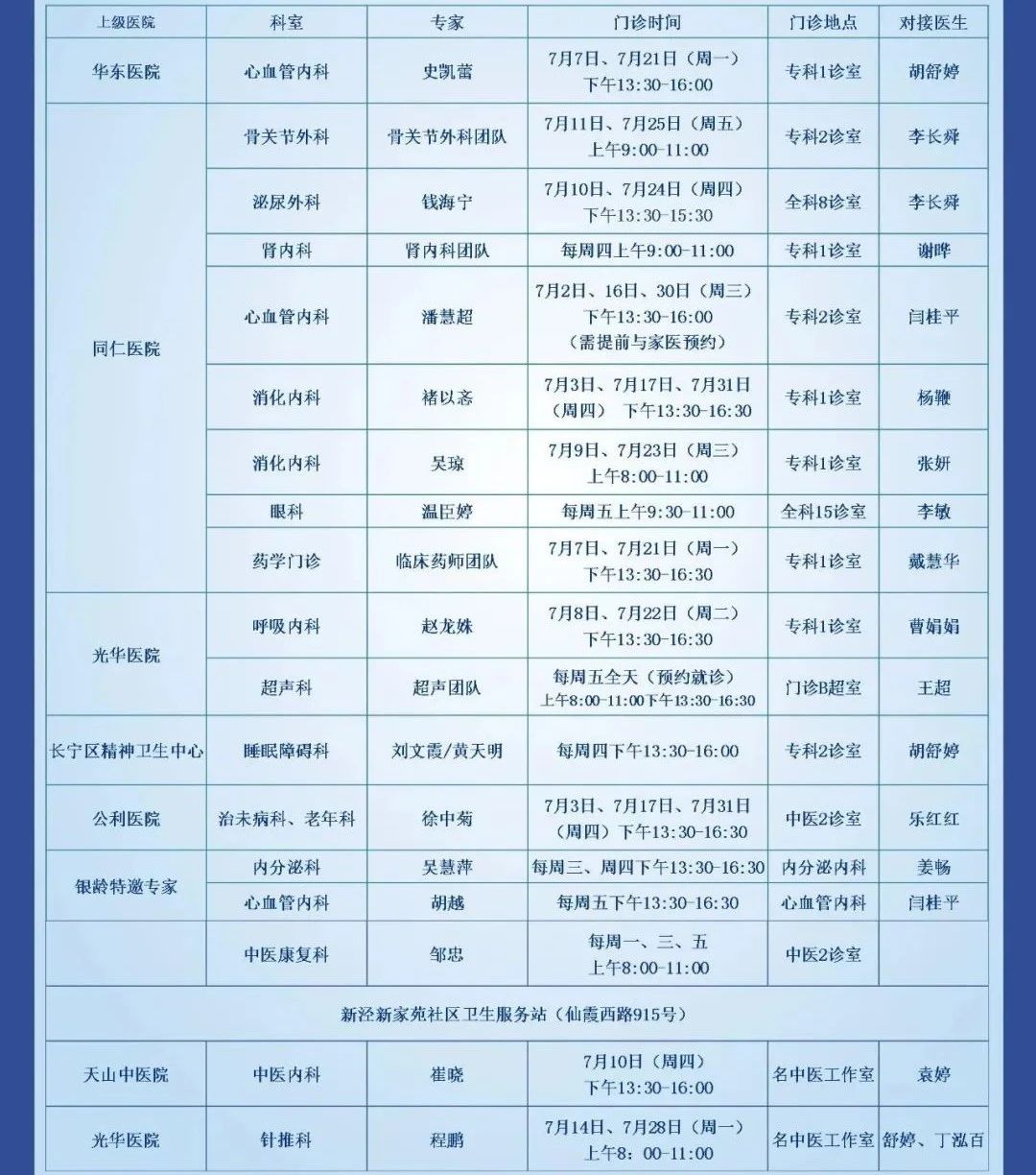 长宁各社区卫生服务中心7月专家门诊表来了~10.jpg