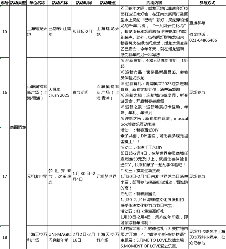 过大年·来青浦丨“蛇”我其谁~青浦近50场新春活动等你“过·来”玩！