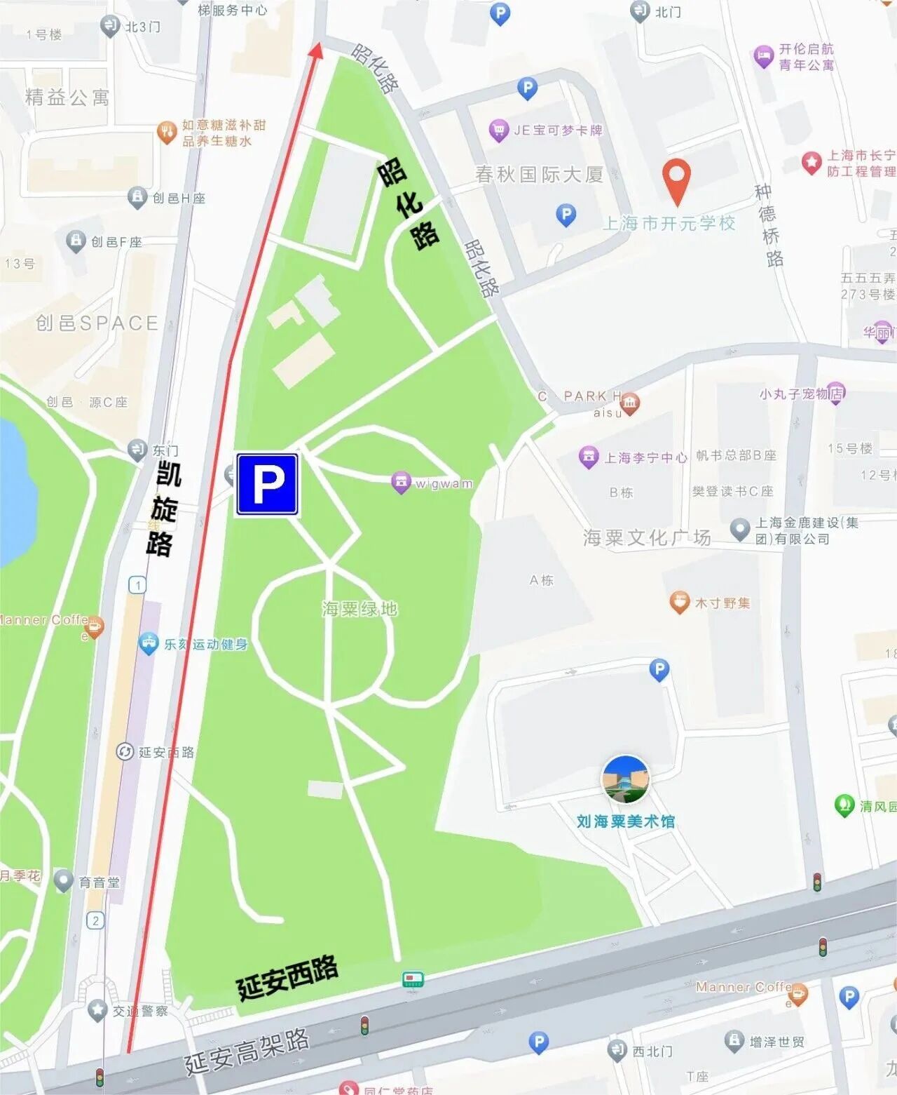 长宁区中考考点周边临时停车点位发布,交警提醒→2.jpg