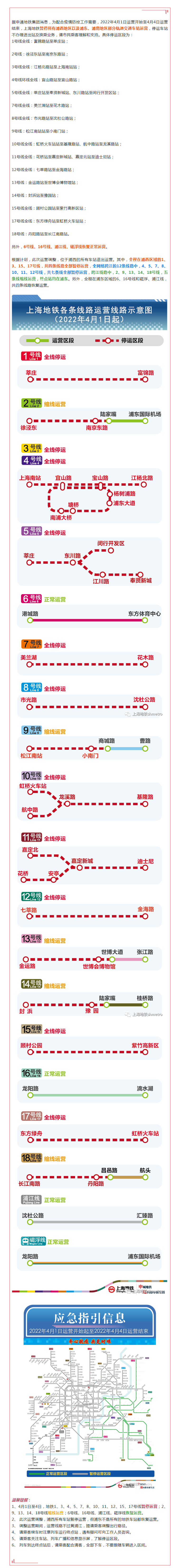 4月1日至4月4日上海地铁暂停所有浦西地区以及浦东、浦南地区部分轨道交通车站运营.png