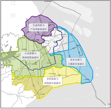 图4市郊四大旅游区