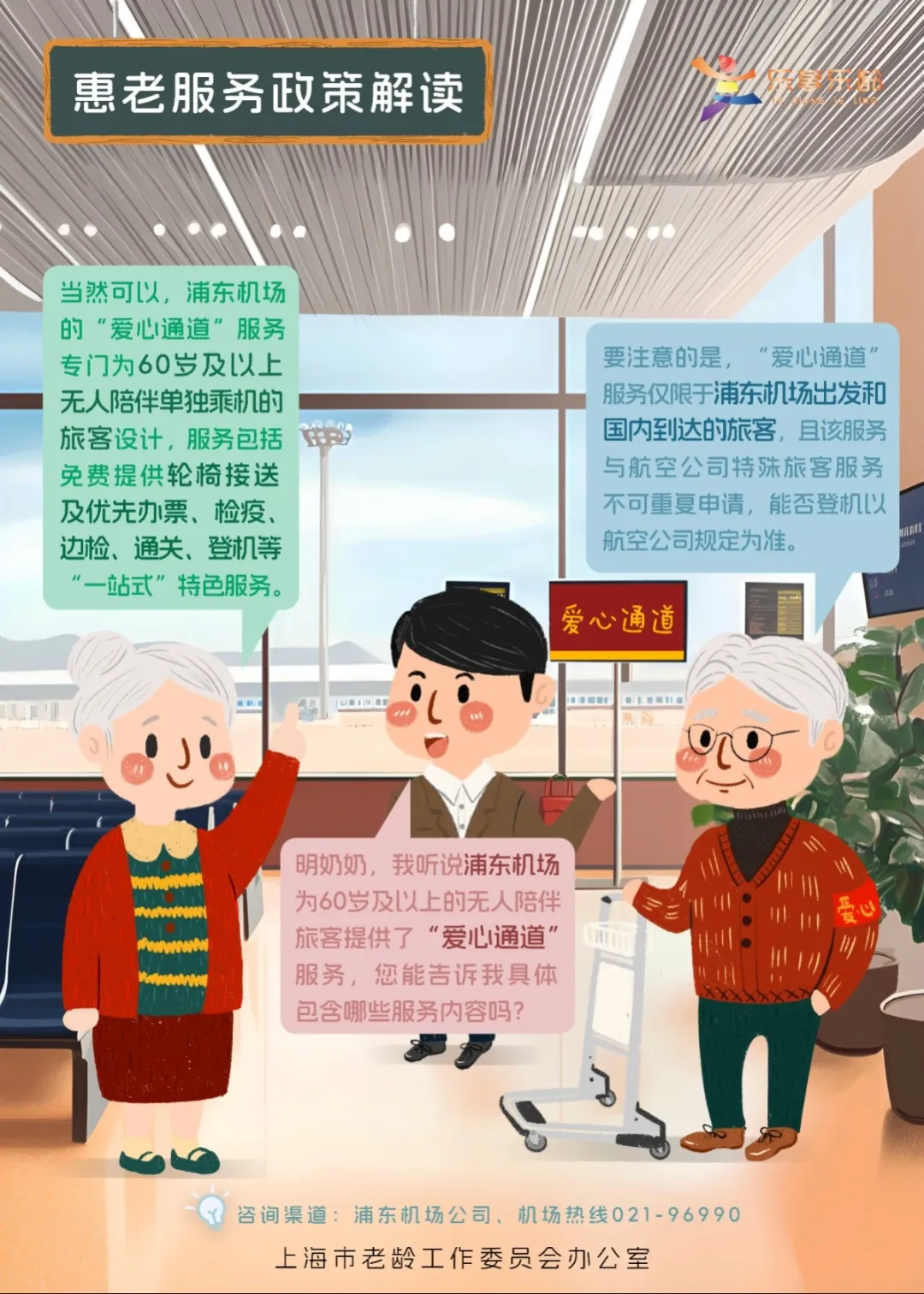 浦东机场为60岁及以上的无人陪伴旅客提供“爱心通道”.jpg 浦东机场为60岁及以上的无人陪伴旅客提供“爱心通道”.jpg