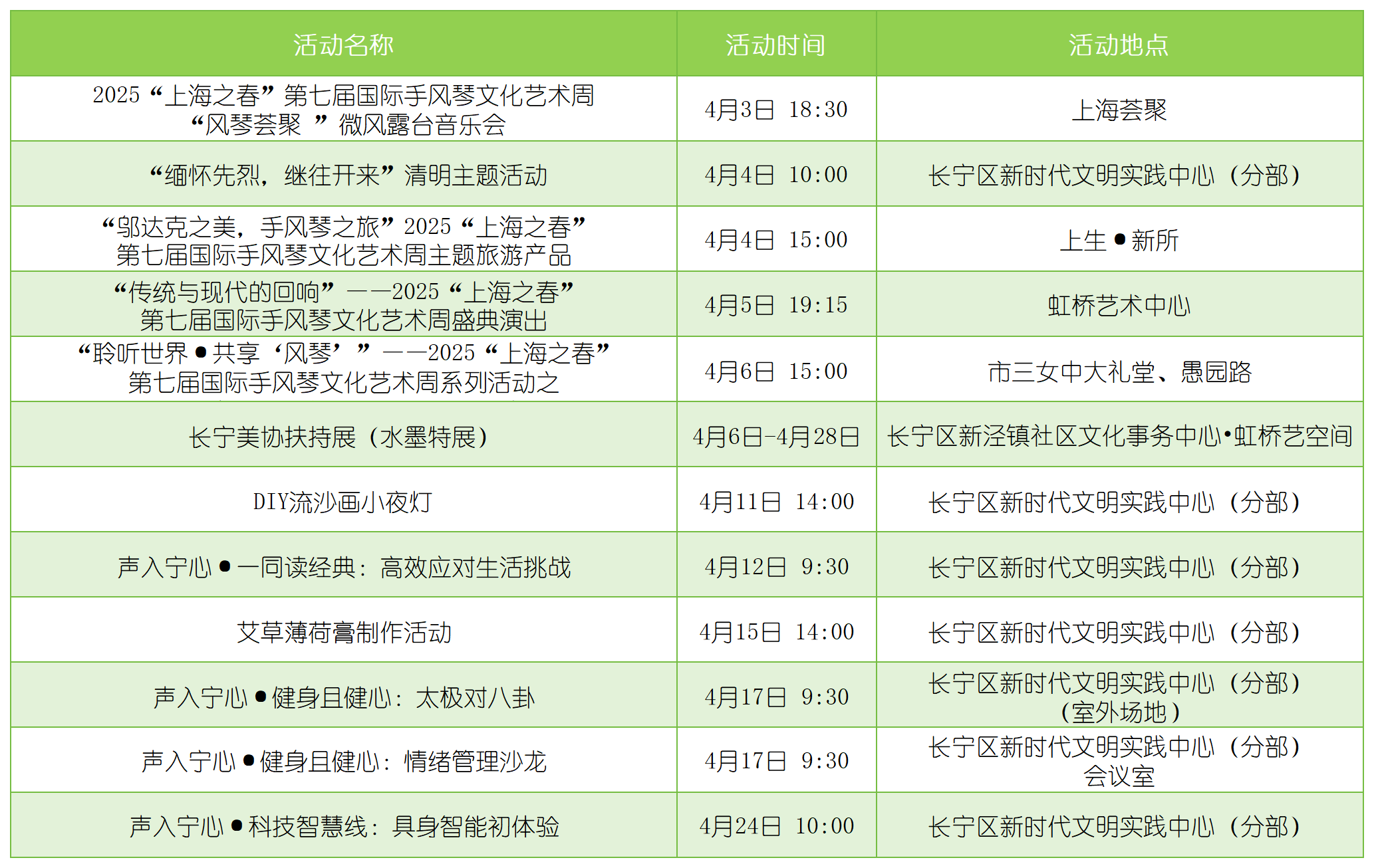 别宅了!四月长宁这么多精彩活动,总有一款让你心动!1.png 别宅了!四月长宁这么多精彩活动,总有一款让你心动!1.png