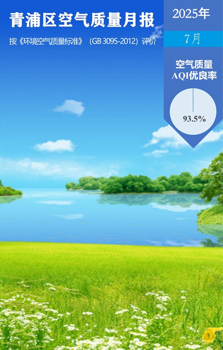 青浦区2025年7月空气、水环境质量月报