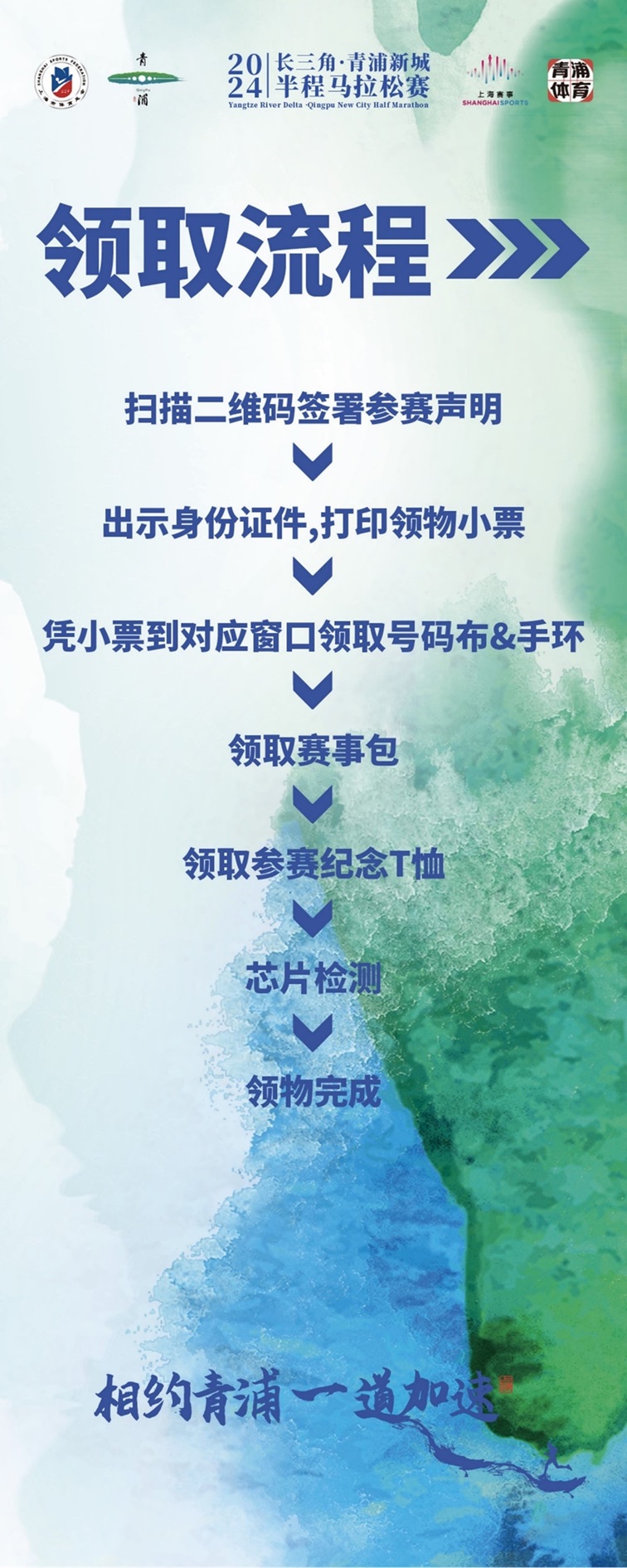 2024长三角·青浦新城半程马拉松赛领物信息一键解锁~助力选手无忧参赛