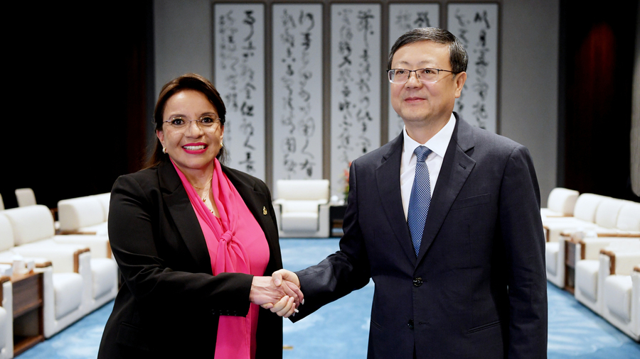 陈吉宁会见洪都拉斯总统伊丽丝·希奥玛拉·卡斯特罗·萨缅托.jpeg 陈吉宁会见洪都拉斯总统伊丽丝·希奥玛拉·卡斯特罗·萨缅托.jpeg