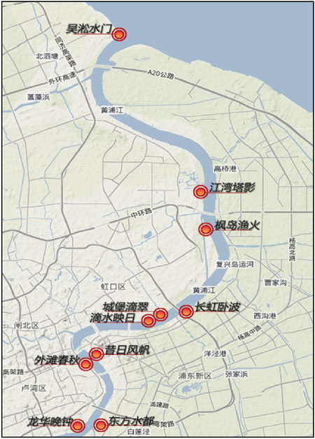 图5黄浦江“十景”